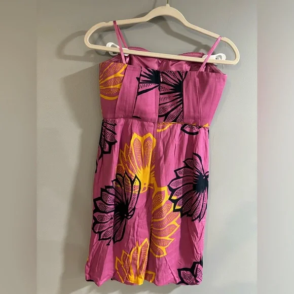 Sariah from Anthropologie Convertible strapless floral pink dress‎ Size 4 - Picture 7 of 12